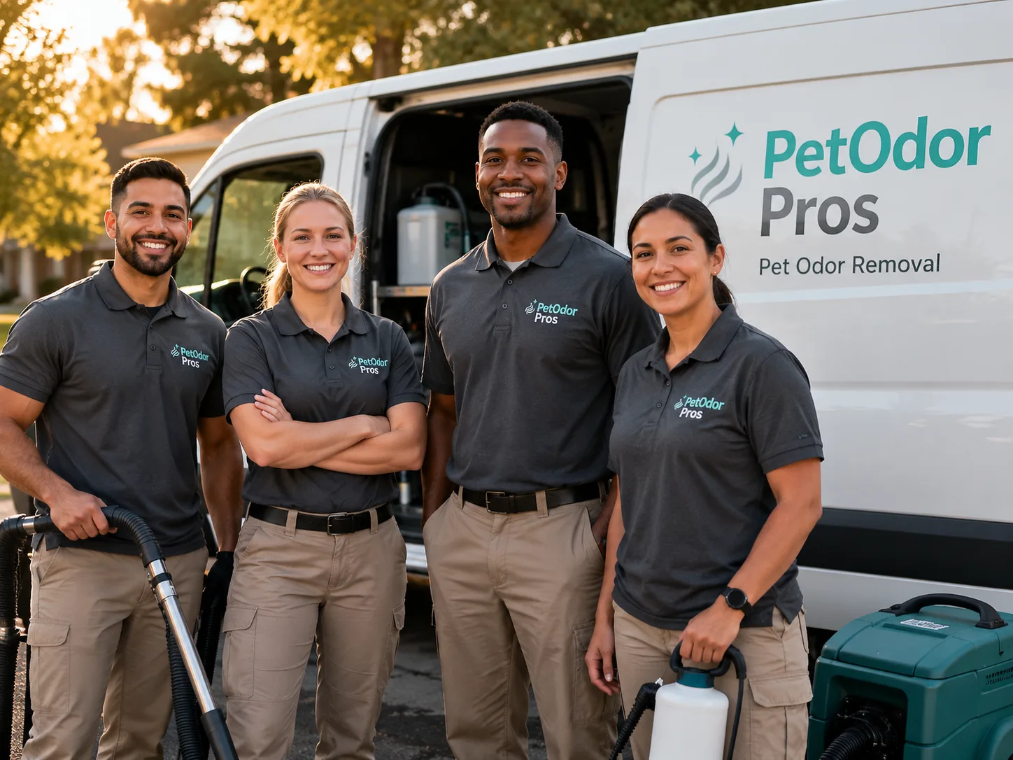 Pet Odor Removal team serving Andreas, PA